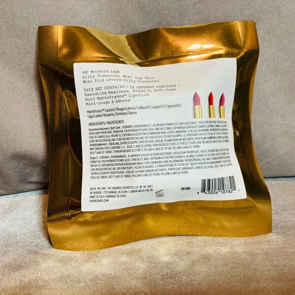 NEW PAT McGRATH MINI GILTY PLEASURES LIP TRIO 3 MatteTrance Lipsticks NEW SEALED - Picture 7 of 8